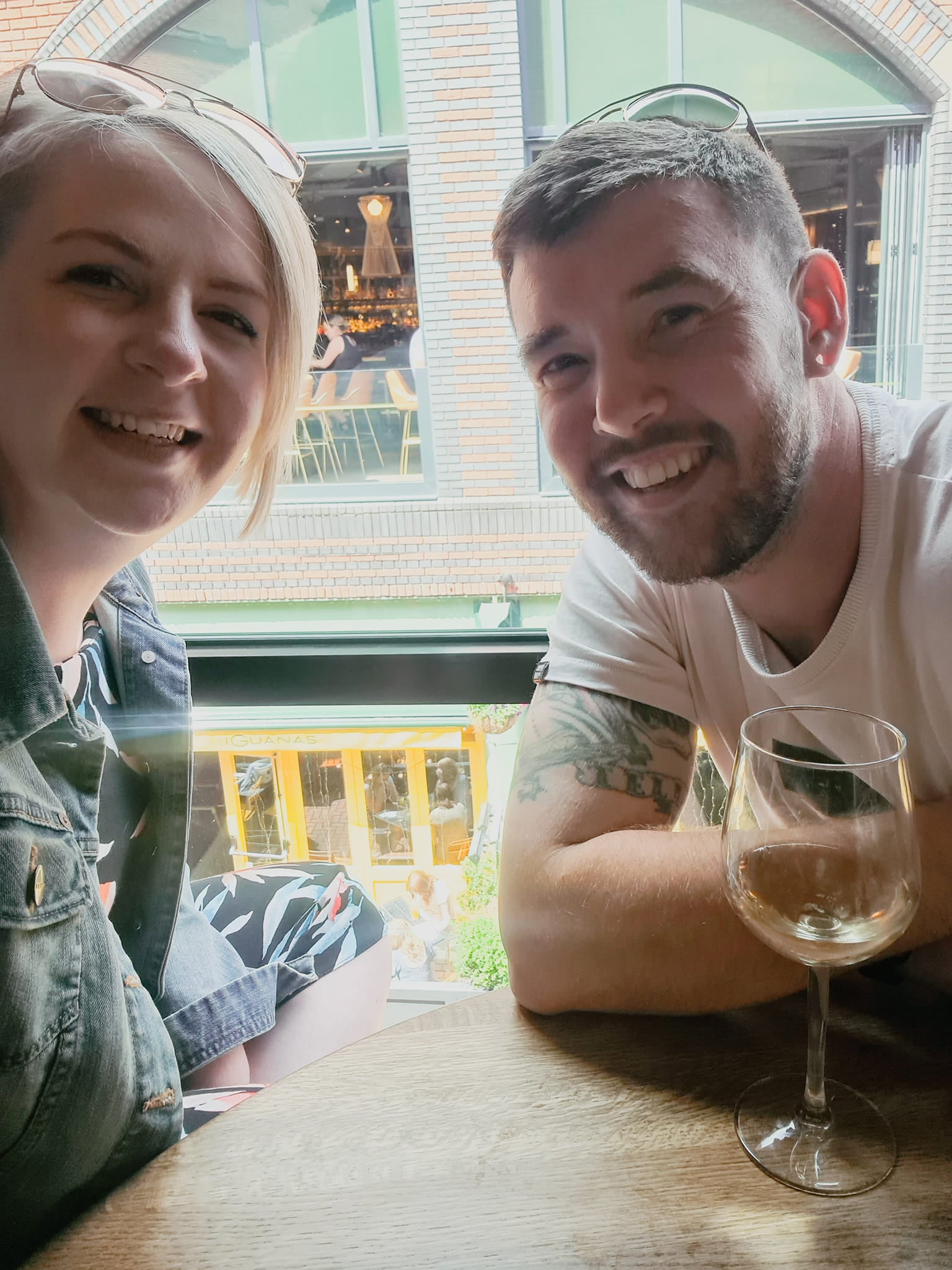 Missy and Jamie on a date.